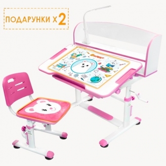 Парта со стулом Evo-kids BD-10 с лампой