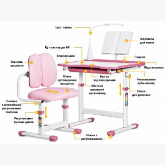 Комплект Evo-кids парта со стульчиком BD-23 