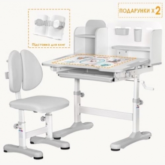 Комплект Evo-Kids парта со стульчиком BD-28 Panda 