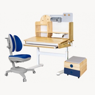 Комплект детской мебели Mealux парта BD-685 Timberdesk S и кресло Y-115 Onyx Duo и тумбочка BD-920-2 