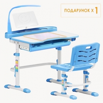 Парта зі стільцем Evo-kids Evo-18 (з LED лампою)