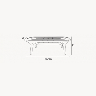Стіл розсувний Grand Soleil Table Pagoda extensible WHITE